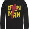 * Fifth Sun Marvel Men'S Avengers Endgame Iron Man 3D Pop Art, Long Sleeve T-Shirt Black Online