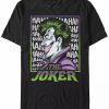 * Fifth Sun Men'S Batman Joker Short Sleeve T-Shirt Black Hot