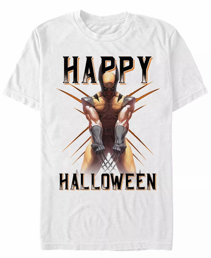 * Fifth Sun Marvel Men'S Classic Wolverine Happy Halloween Short Sleeve T-Shirt White Online