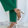 * Princess Polly Tessie Ankle Strap Heel Matte White Clearance