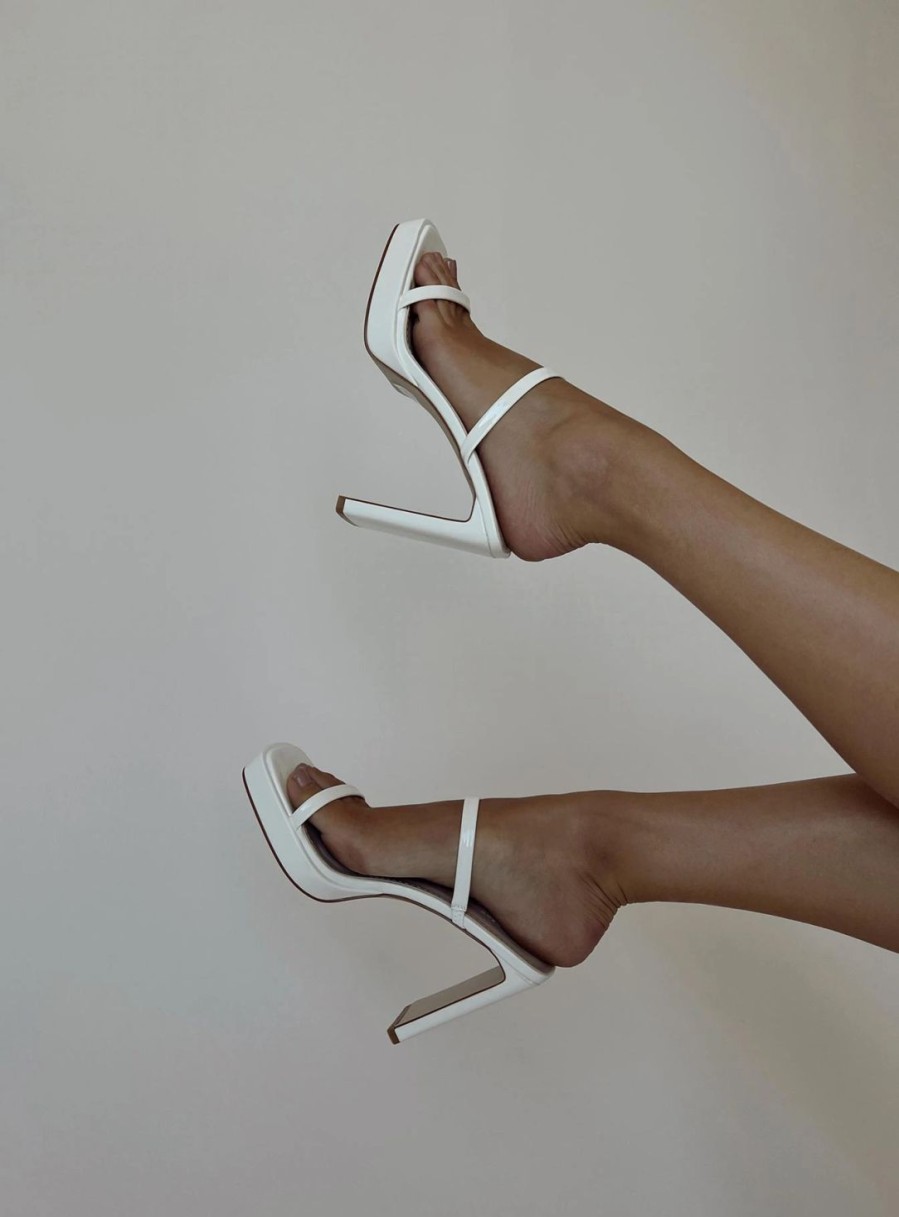 * Princess Polly Yelda Heels White Hot