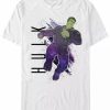 * Fifth Sun Marvel Men'S Avengers Galaxy Painted Hulk Short Sleeve T-Shirt White New