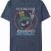 * Fifth Sun Men'S Looney Tunes Need More Space Short Sleeve T-Shirt Navy Heather Hot