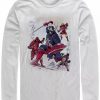 * Fifth Sun Marvel Men'S Classic Hero Samurai Warriors, Long Sleeve T-Shirt White Clearance