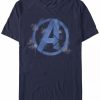 * Fifth Sun Men'S Avengers Spray Logo Short Sleeve Crew T-Shirt Navy Online