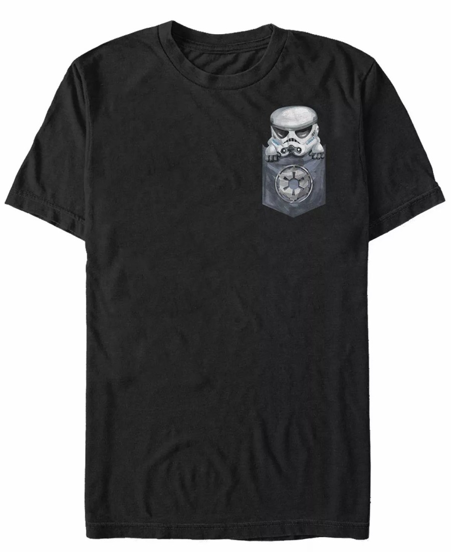 * Fifth Sun Ar Wars Men'S Trooper Cutie Pocket Short Sleeve T-Shirt Black Clearance