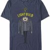 * Fifth Sun Minions Men'S Gru Light Bulb Short Sleeve T-Shirt Navy Heath Wholesale