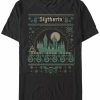 * Fifth Sun Men'S Slytherin Sweater Short Sleeve Crew T-Shirt Black Hot