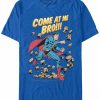 * Fifth Sun Dc Men'S Superman Come At Me Bro Short Sleeve T-Shirt Royal Best