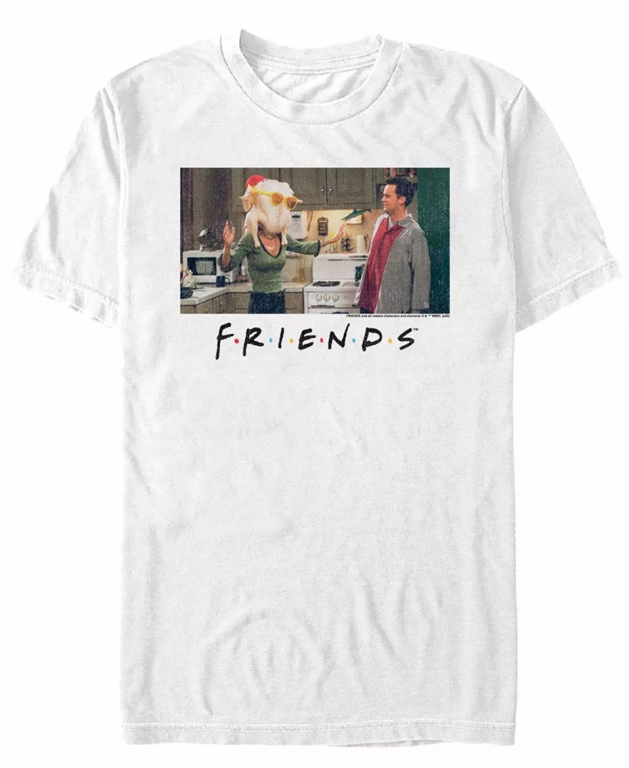 * Fifth Sun Men'S Friends Monica And Friends Logo Short Sleeves T-Shirt White Wholesale