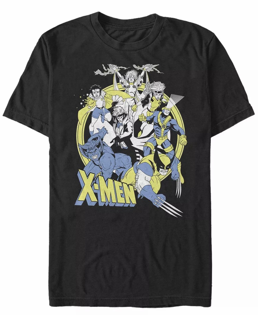 * Fifth Sun Men'S Vintage-Like X-Men Short Sleeve Crew T-Shirt Black Hot