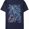 * Fifth Sun Marvel Men'S Avengers Endgame Avengers Suit Group Shot Short Sleeve T-Shirt Navy Hot