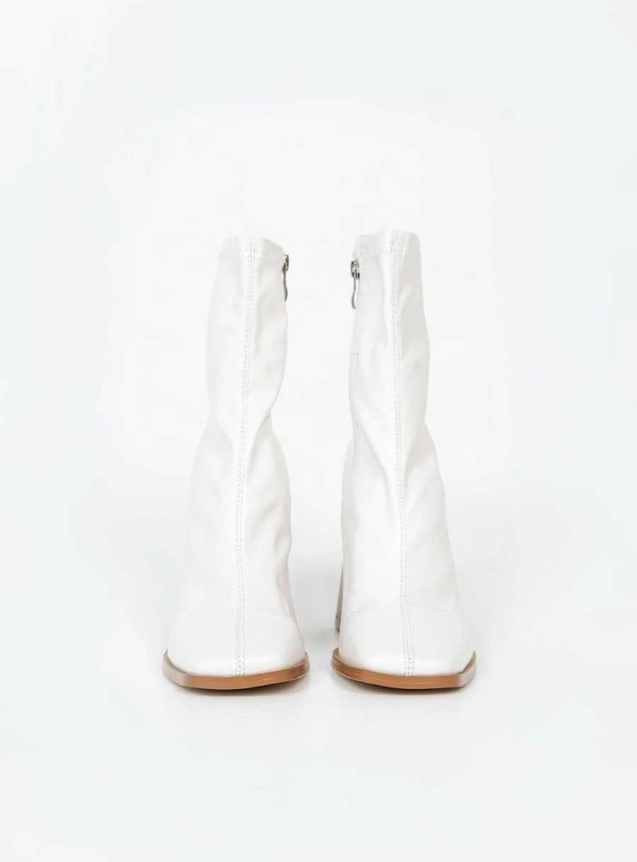 * Princess Polly Izuka Ankle Boots White New