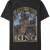 * Fifth Sun Men'S Panther Homage Short Sleeve Crew T-Shirt Black Hot