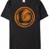 * Fifth Sun Marvel Men'S Loki Distressed Orange Logo Short Sleeve T-Shirt Black Clearance