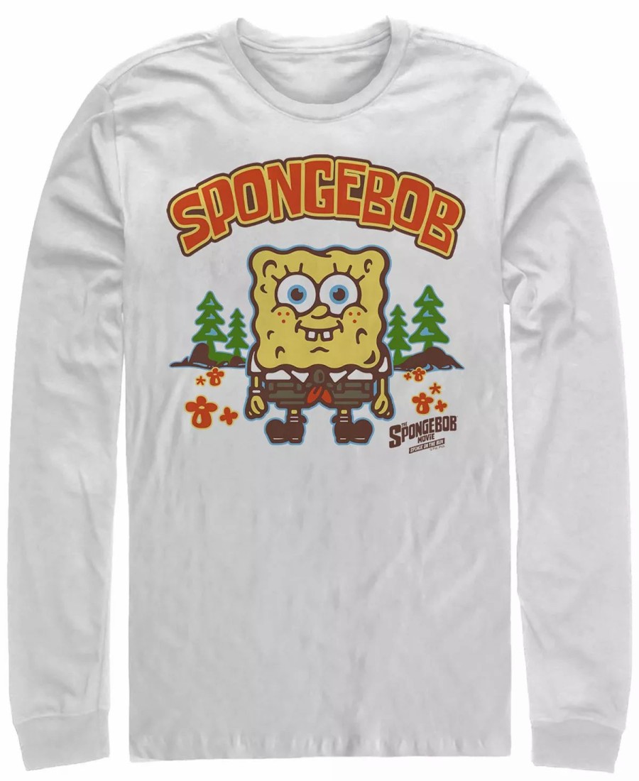 * Fifth Sun Men'S Spongebob Tee White New