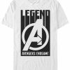 * Fifth Sun Marvel Men'S Avengers Endgame Legend Logo, Short Sleeve T-Shirt White Best