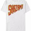 * Fifth Sun Dc Men'S Shazam Text Logo Short Sleeve T-Shirt White Hot