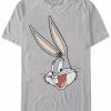 * Fifth Sun Looney Tunes Men'S Bugs Bunny Big Face Short Sleeve T-Shirt Silver-Tone Wholesale