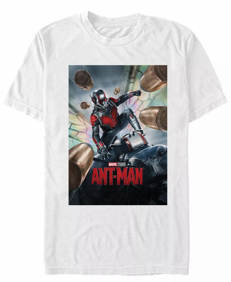 * Fifth Sun Marvel Men'S Ant-Man Movie Poster Short Sleeve T-Shirt White Hot