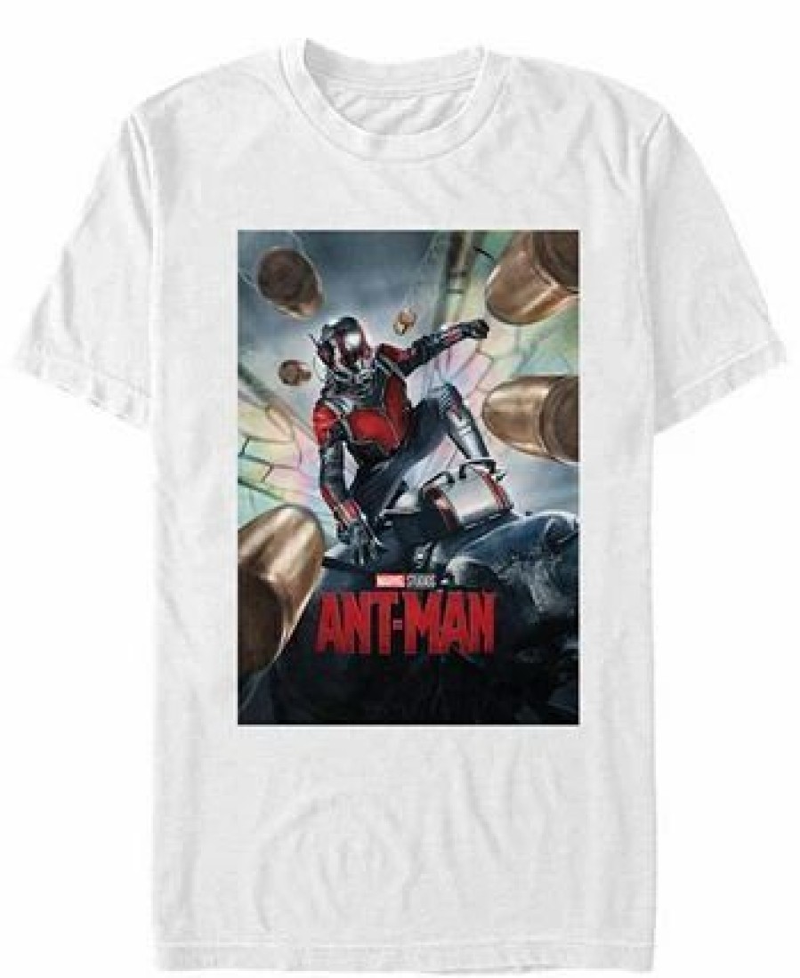 * Fifth Sun Marvel Men'S Ant-Man Movie Poster Short Sleeve T-Shirt White Hot