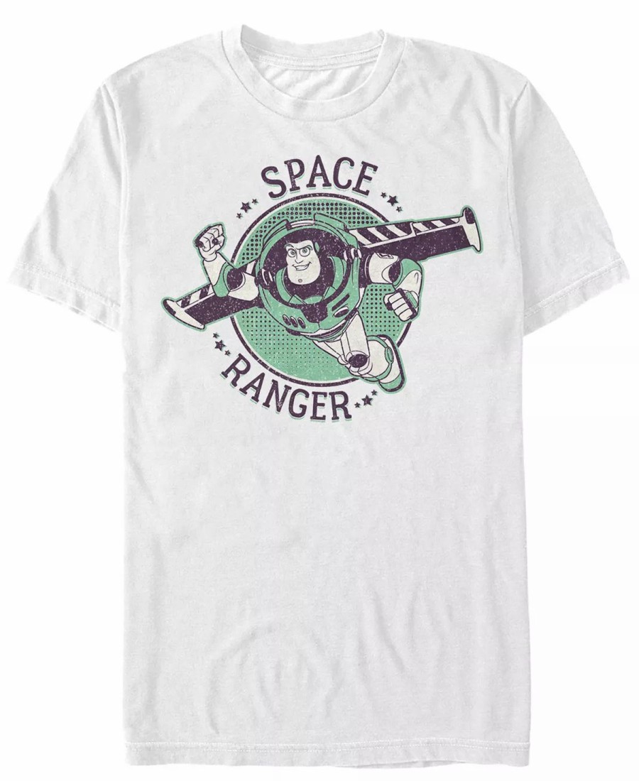 * Fifth Sun Disney Pixar Men'S Toy Story Buzz The Space Ranger Short Sleeve T-Shirt White Wholesale