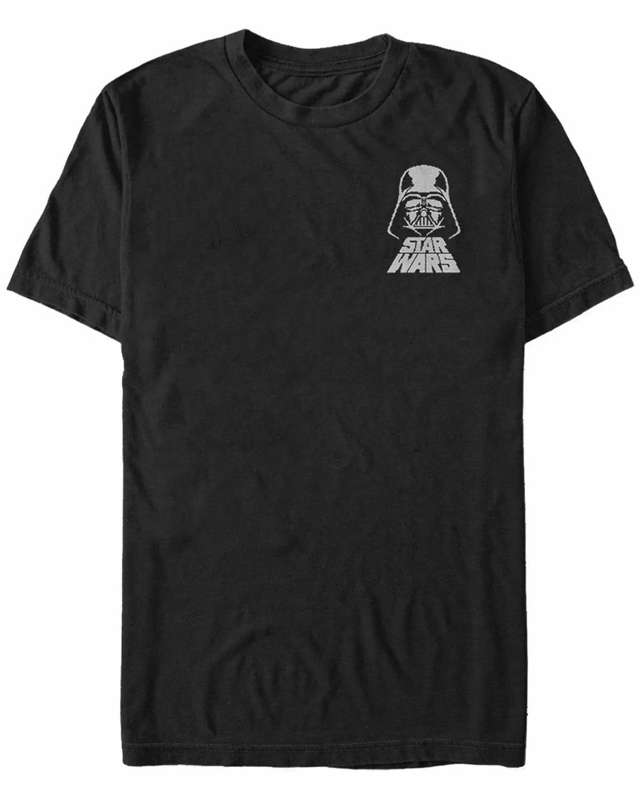 * Fifth Sun Ar Wars Men'S Darth Vader Helmet Left Chest Logo Short Sleeve T-Shirt Black Wholesale