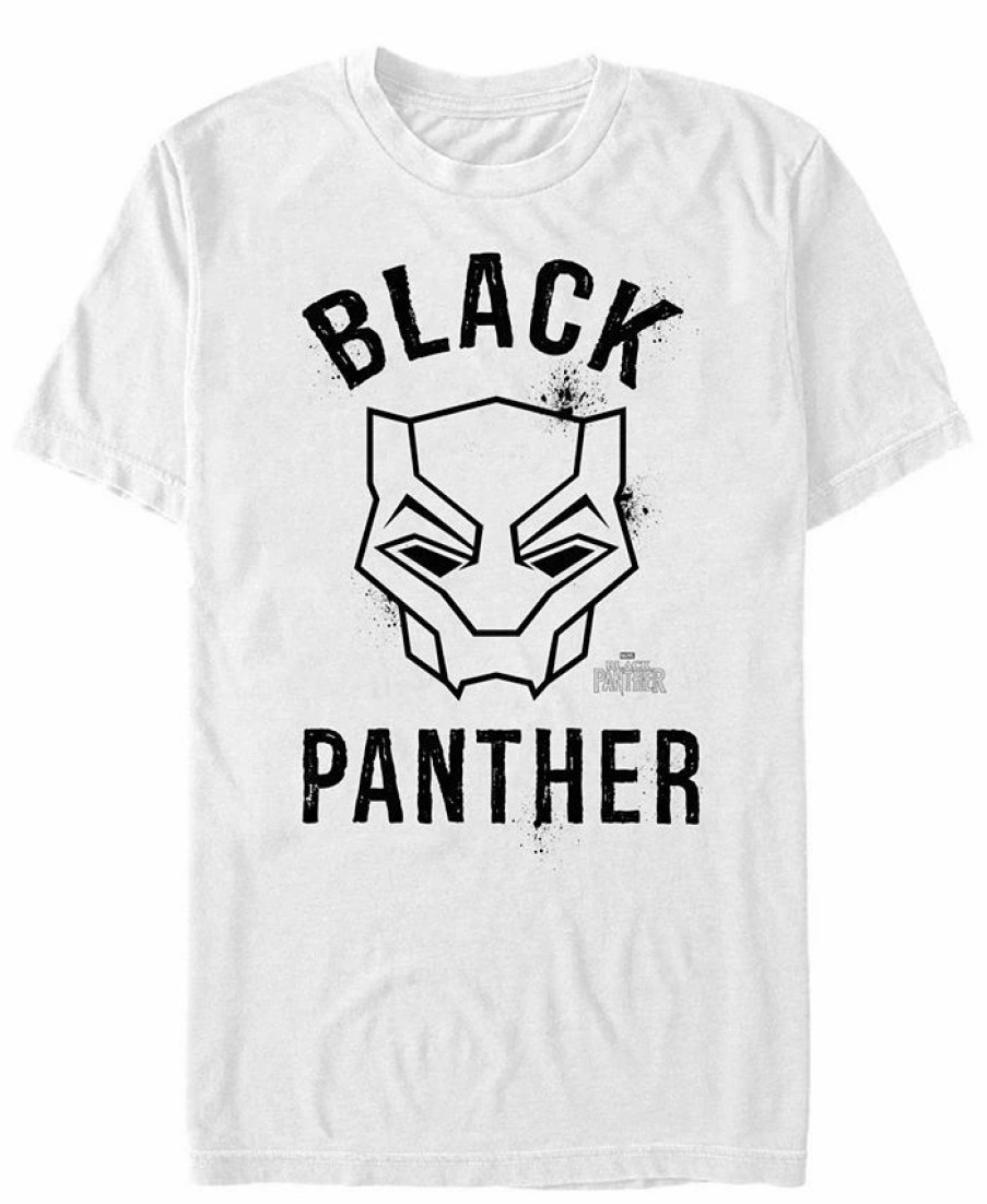 * Fifth Sun Marvel Men'S Black Panther Mask Logo, Short Sleeve T-Shirt White Clearance