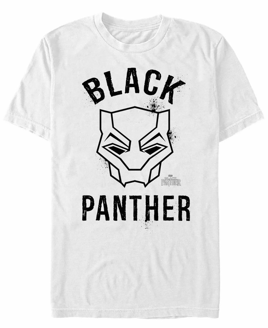 * Fifth Sun Marvel Men'S Black Panther Mask Logo, Short Sleeve T-Shirt White Clearance