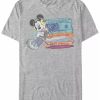 * Fifth Sun Men'S Mickey Tapes Short Sleeve T-Shirt Heather Gray Wholesale