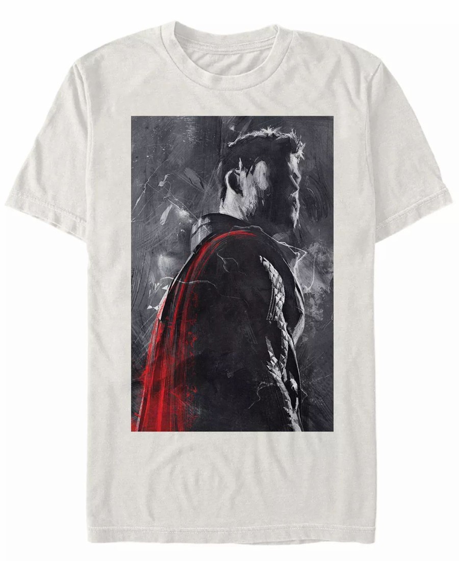 * Fifth Sun Marvel Men'S Avengers Thor Shadowed Silhouette Short Sleeve T-Shirt Natural Hot