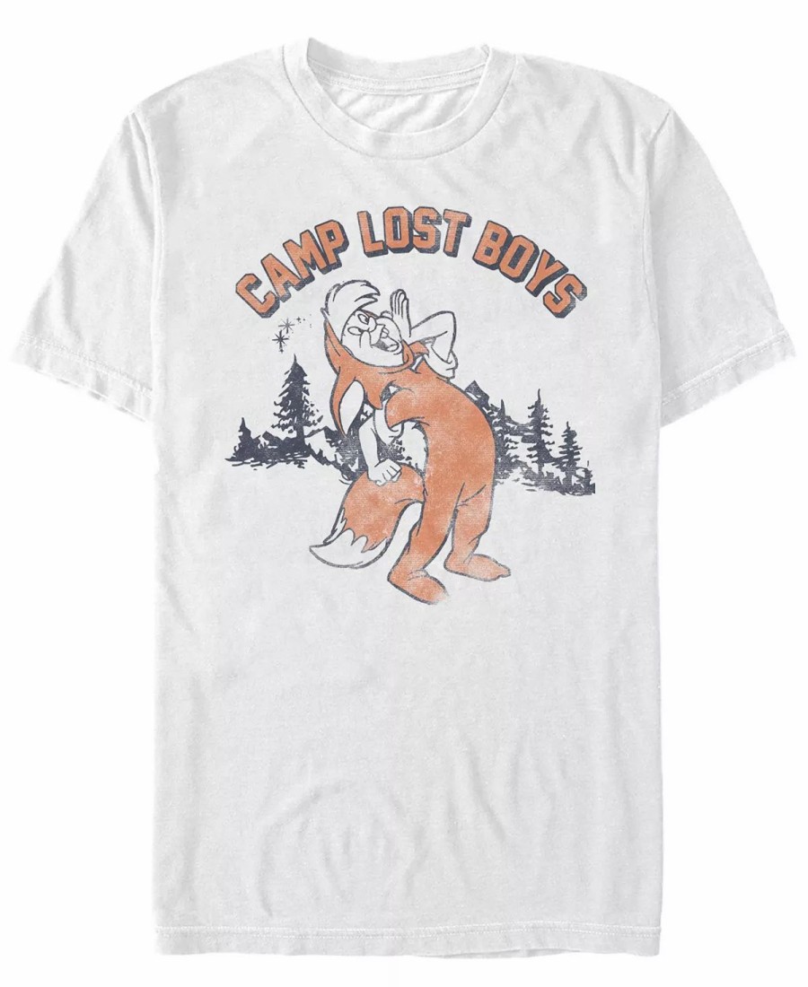 * Fifth Sun Men'S Camp Lost Boys Short Sleeve Crew T-Shirt White Clearance