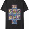 * Fifth Sun Men'S X-Men Core Cards Short Sleeve Crew T-Shirt Black New