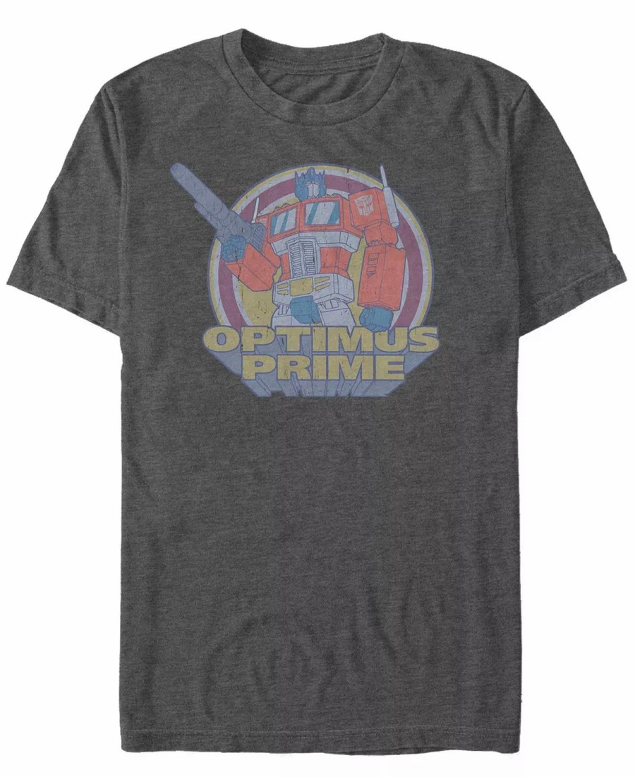 * Fifth Sun Men'S Epic Optimus Short Sleeve Crew T-Shirt Charcoal Heather Wholesale