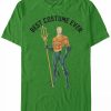 * Fifth Sun Dc Men'S Aquaman Best Costume Ever Short Sleeve T-Shirt Emerald Clearance