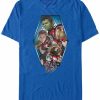 * Fifth Sun Marvel Men'S Avengers Endgame Geometric Group, Short Sleeve T-Shirt Royal Wholesale