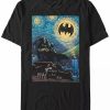 * Fifth Sun Men'S Batman Stary Short Sleeve T-Shirt Black Hot