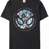 * Fifth Sun Men'S Spiderman Floral Short Sleeve Crew T-Shirt Black Best