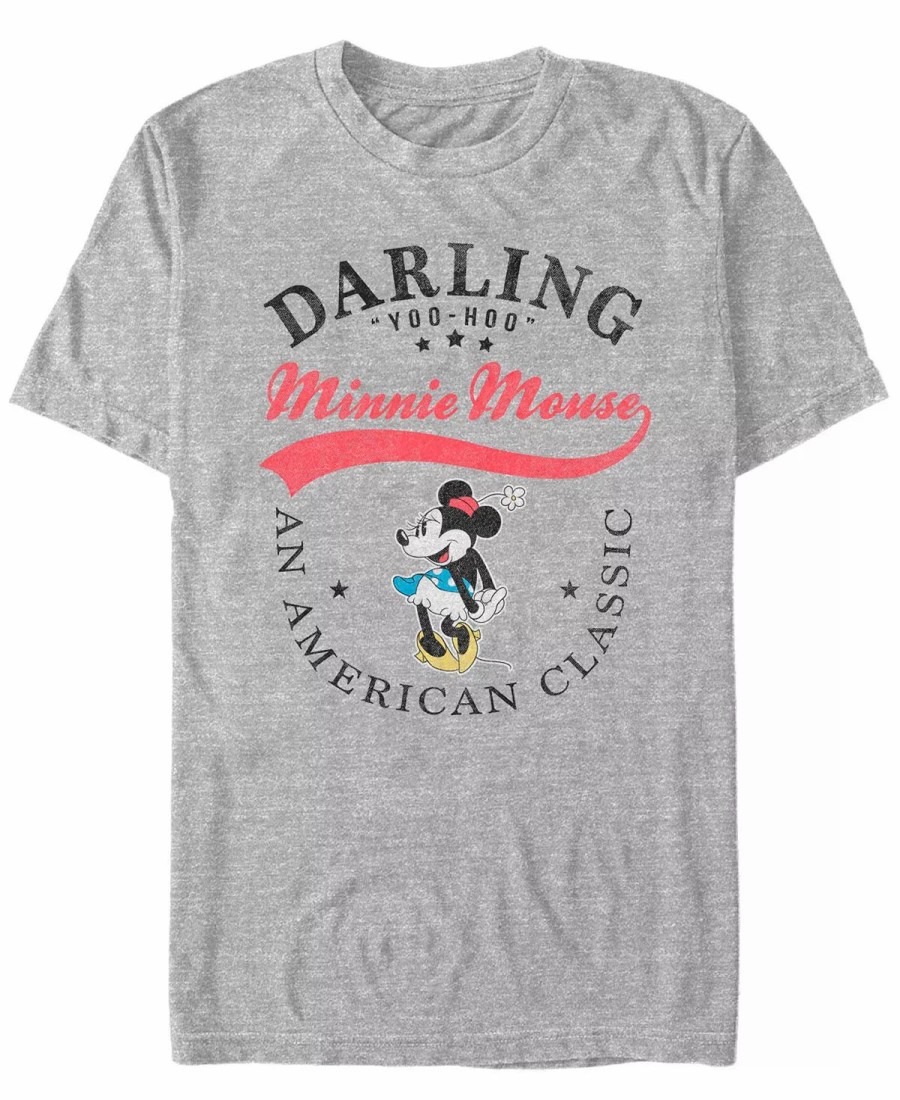 * Fifth Sun Men'S Classic Minnie Short Sleeve T-Shirt Heather Gray Best