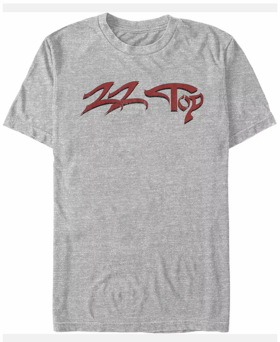 * Fifth Sun Zz Top Men'S Text Logo Short Sleeve T-Shirt Gray Best