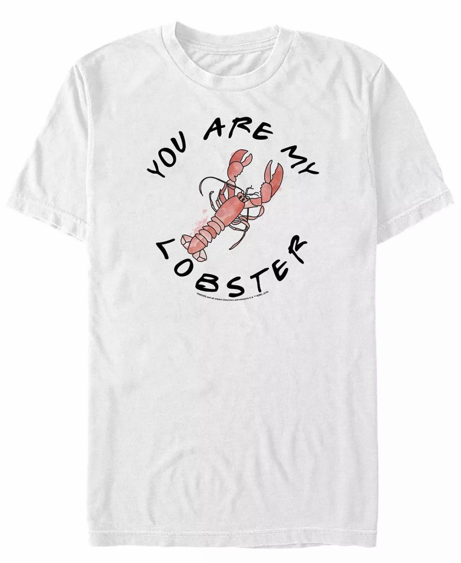 * Fifth Sun Riends Men'S You Are My Lobster Text Short Sleeve T-Shirt White New