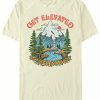 * Fifth Sun Men'S Generic Additude Get Elevated Short Sleeve T-Shirt Cream New