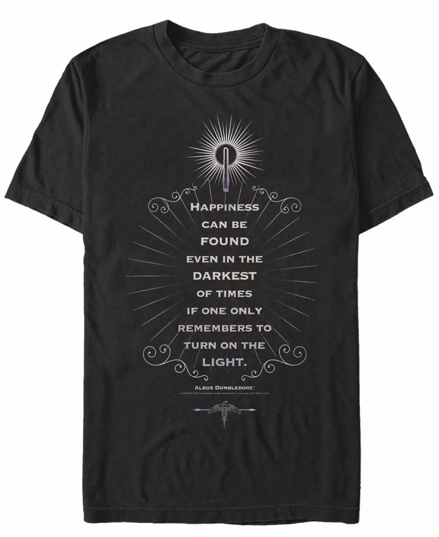 * Fifth Sun Men'S There Is Happiness Short Sleeve Crew T-Shirt Black New