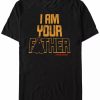 * Fifth Sun Men'S Star Wars Vader I Am Your Father Silhouette Short Sleeve T-Shirt Black Clearance