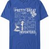 * Fifth Sun Men'S Great Inventors Short Sleeve Crew T-Shirt Royal Wholesale