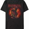 * Fifth Sun Marvel Men'S Deadpool Muscles And Flames, Short Sleeve T-Shirt Black Best