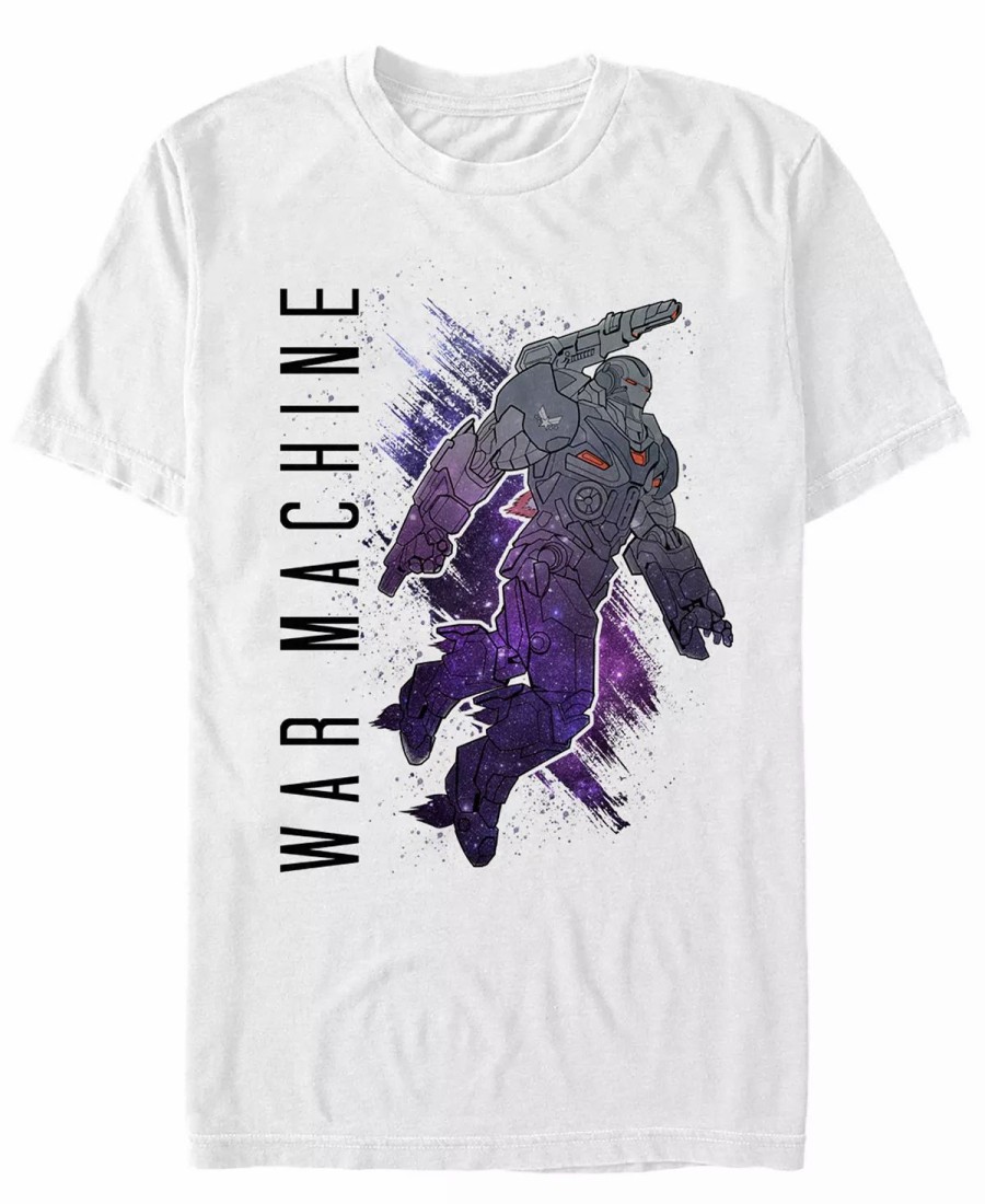 * Fifth Sun Marvel Men'S Avengers Infinity War Galaxy Painted The War Machine Short Sleeve T-Shirt White Hot