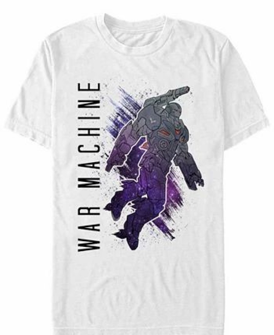 * Fifth Sun Marvel Men'S Avengers Infinity War Galaxy Painted The War Machine Short Sleeve T-Shirt White Hot