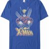 * Fifth Sun Men'S Vintage-Like Wolverine Short Sleeve Crew T-Shirt Royal New