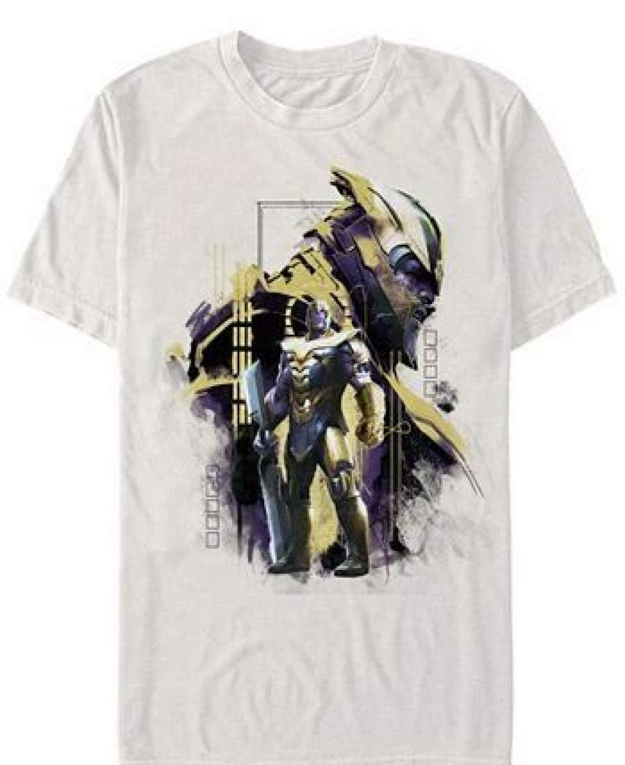 * Fifth Sun Marvel Men'S Avengers Endgame Thanos Posed Profile Short Sleeve T-Shirt Natural Hot